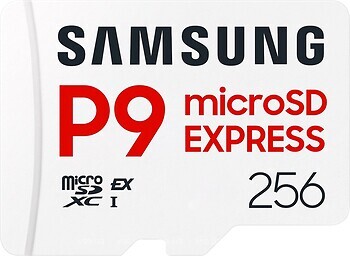 Фото Samsung Express Card P9 microSDXC Class 10 UHS-I U3 V30 A1 256Gb (MB-MK256T/WW)