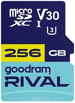 Фото GoodRAM Rival SDXC Class 10 UHS-I V30 256b (GGSM3AA-2560R12)