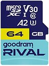 Фото GoodRAM Rival SDXC Class 10 UHS-I A2 V30 64Gb (GGSM2AA-0640R12)