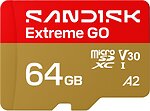 Фото SanDisk Extreme GO microSDXC Class 10 UHS-I U3 V30 64Gb (SDSQXGN-064G-GN6MN)