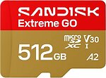 Фото SanDisk Extreme GO microSDXC Class 10 UHS-I U3 V30 A2 512Gb (SDSQXGN-512G-GN6MN)