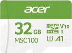 Фото Acer MSC100 microSDHC Class 10 UHS-I U1 V10 A1 32Gb (BL.9BWWA.335)