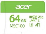Фото Acer MSC100 microSDXC Class 10 UHS-I U3 V30 A1 64Gb (BL.9BWWA.336)