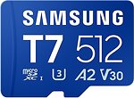 Фото Samsung T7 microSDXC Class 10 UHS-I U3 A2 V30 512Gb (MB-MB512T/WW)
