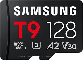 Фото Samsung T9 microSDXC Class 10 UHS-I U3 A2 V30 128Gb (MB-MH128T/WW)