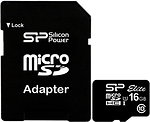 Фото Silicon Power Elite microSDHC UHS-I Class 10 16Gb