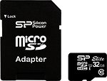 Фото Silicon Power Elite microSDHC UHS-I Class 10 32Gb (SP032GBSTHBU1V10-SP)