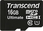 Фото Transcend microSDHC Class 10 UHS-I 600x 16Gb (TS16GUSDHC10U1)