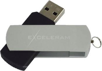 Фото Exceleram P2 Series Silver-Black 2.0 64 GB (EXP2U2SIB64)