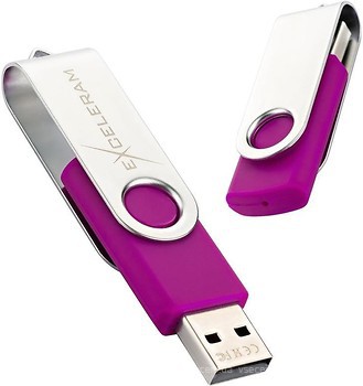 Фото Exceleram P1 Series Silver-Purple 2.0 32 GB (EXP1U2SIPU32)