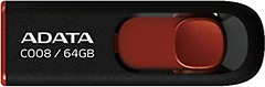 Фото ADATA Classic C008 Black-Red 64 GB (AC008-64G-RKD)