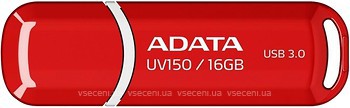 Фото ADATA UV150 Red 16 GB (AUV150-16G-RRD)