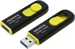 Фото ADATA UV128 Black-Yellow 32 GB (AUV128-32G-RBY)