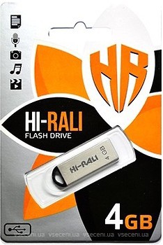 Фото Hi-Rali Fit Silver Silver 4 GB (HI-4GBFITSL)