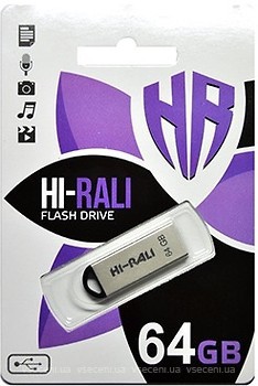 Фото Hi-Rali Fit Silver Silver 64 GB (HI-64GBFITSL)