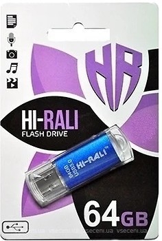 Фото Hi-Rali Rocket series Blue 64 GB (HI-64GBVCBL)