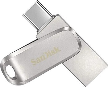 Фото SanDisk Ultra Dual Drive Luxe Type-C Silver 128 GB (SDDDC4-128G-G46)