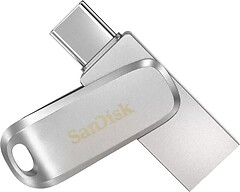 Фото SanDisk Ultra Dual Drive Luxe USB 3.1/Type-C Silver 128GB (SSDDDC4-128G-G46)