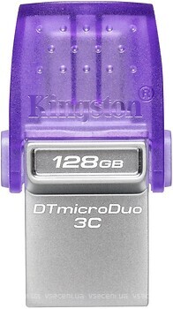 Фото Kingston DataTraveler Micro 3.2 Duo 3C 128 GB (DTDUO3CG3/128GB)