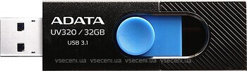 Фото ADATA UV320 Black-Blue 32 GB (AUV320-32G-RBKBL)