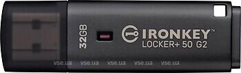 Фото Kingston Ironkey Locker+ 50 G2 32 GB Black (IKLP50G2/32GB)
