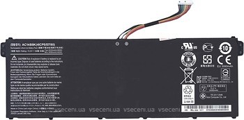 Фото Acer AC14B8K Aspire E3-111 46Wh 15.2V 3090mAh Black