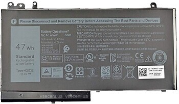 Фото Dell NGGX5 Latitude E5270 47Wh 11.4V 5000mAh