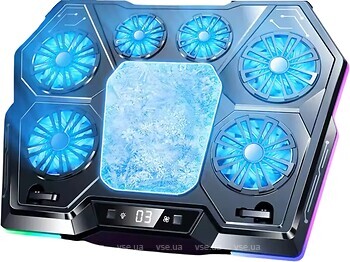 Фото VHG D13 RGB Laptop Cooling Pad Black
