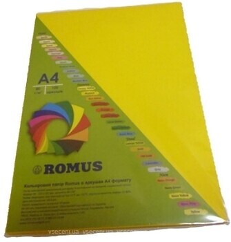 Фото Romus A4 160g/m2 100 sheets Mustard (R50829)