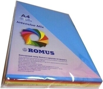 Фото Romus A4 160g/m2 125 sheets 5 Colors Mix Intens (R50928)
