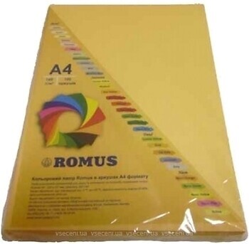 Фото Romus A4 80g/m2 100 sheets Golden (R50751)
