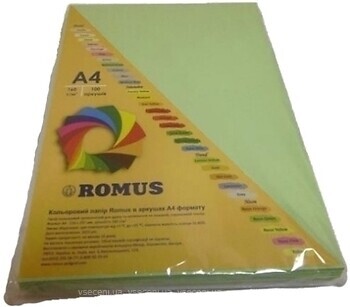 Фото Romus A4 80g/m2 100 sheets Green (R50034)