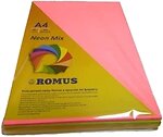Фото Romus A4 80g/m2 200 sheets 4 Colors Mix Neon (R50935)
