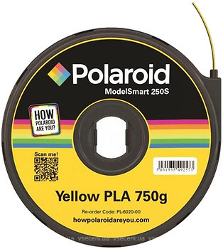 Фото Polaroid PLA-пластик 1.75 мм Yellow 0.75 кг (3D-FL-PL-6020-00)
