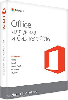 Фото Microsoft Office 2016 Для дома и бизнеса 1 ПК 32/64 bit Russian (T5D-02703)
