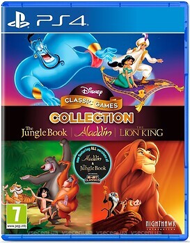 Фото Disney Classic Games: The Jungle Book, Aladdin and The Lion King (PS4), Blu-ray диск