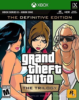 Фото Grand Theft Auto: The Trilogy – The Definitive Edition (Xbox Series, Xbox One), Blu-ray диск