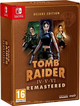 Фото Tomb Raider IV-VI Remastered Starring Lara Croft Deluxe Edition (Nintendo Switch), картридж