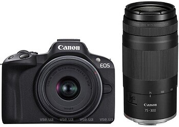 Фото Canon EOS R50 Kit RF-S 18-45 IS STM + RF 75-300