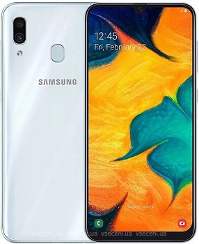Фото Samsung Galaxy A30 4/64Gb White (SM-A305FD)