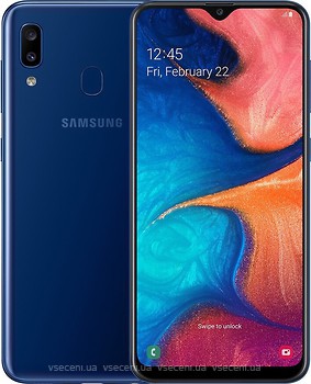 Фото Samsung Galaxy A20 3/32Gb Deep Blue (SM-A205FD)