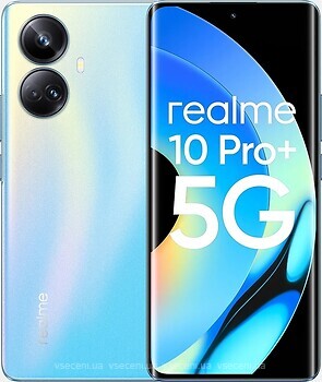 Фото Realme 10 Pro+ 5G 12/256Gb Nebula Blue