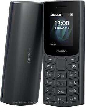 Фото Nokia 105 4G (2023) Dual Sim Charcoal