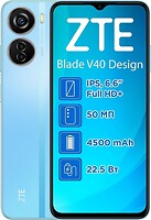 Фото ZTE Blade V40 Design 4/128Gb Sky Blue