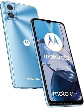 Фото Motorola Moto E22 4/64Gb Crystal Blue