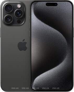 Фото Apple iPhone 15 Pro Max 512Gb Black Titanium eSim (MU6A3)