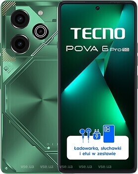 Фото Tecno Pova 6 Pro (LI9) 12/256Gb Comet Green