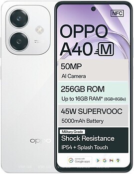 Фото Oppo A40M 8/256Gb Starlight White