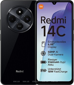 Фото Xiaomi Redmi 14C 8/256Gb Midnight Black