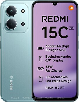 Фото Xiaomi Redmi 15C 5G 4/256Gb Mint Green
